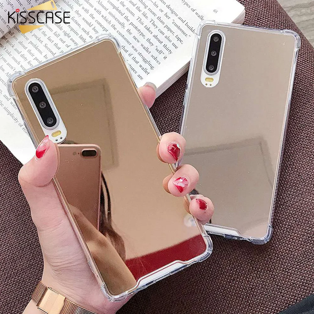 KISSCASE зеркальный чехол для телефона Huawei P20 P30 Lite P10 Pro Mate 10 20 прозрачные простые ПК