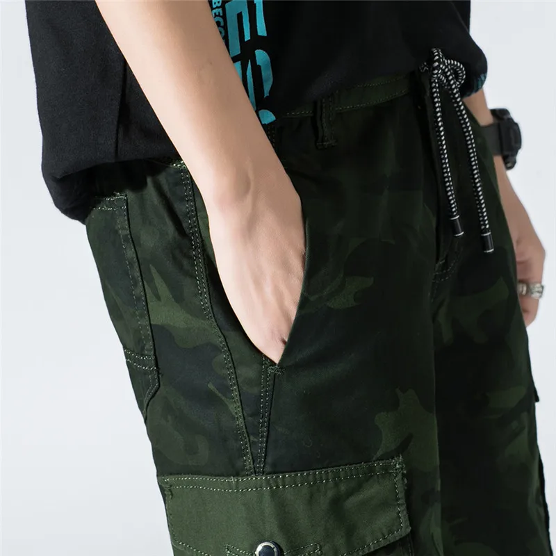 Promotion 2019 New Summer Men's Leisure Goods Shorts Quality Elastic Cotton Packaging Printing Fashion Men's Youth Pop Compression Shorts