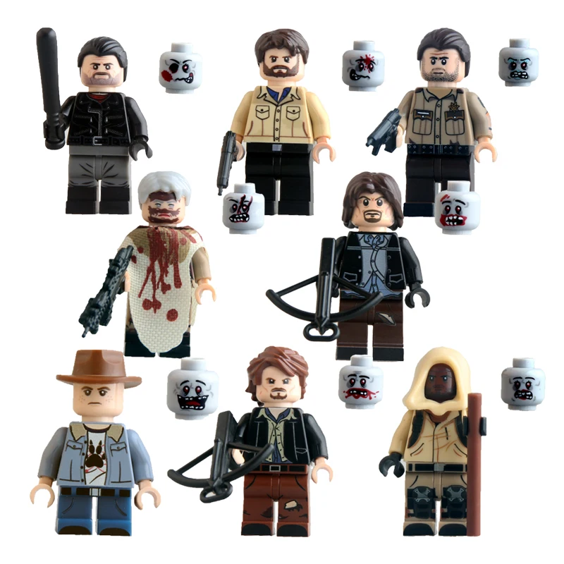 the walking dead building blocks figure carl rick grime the walking dead building blocks figure carl rick grime