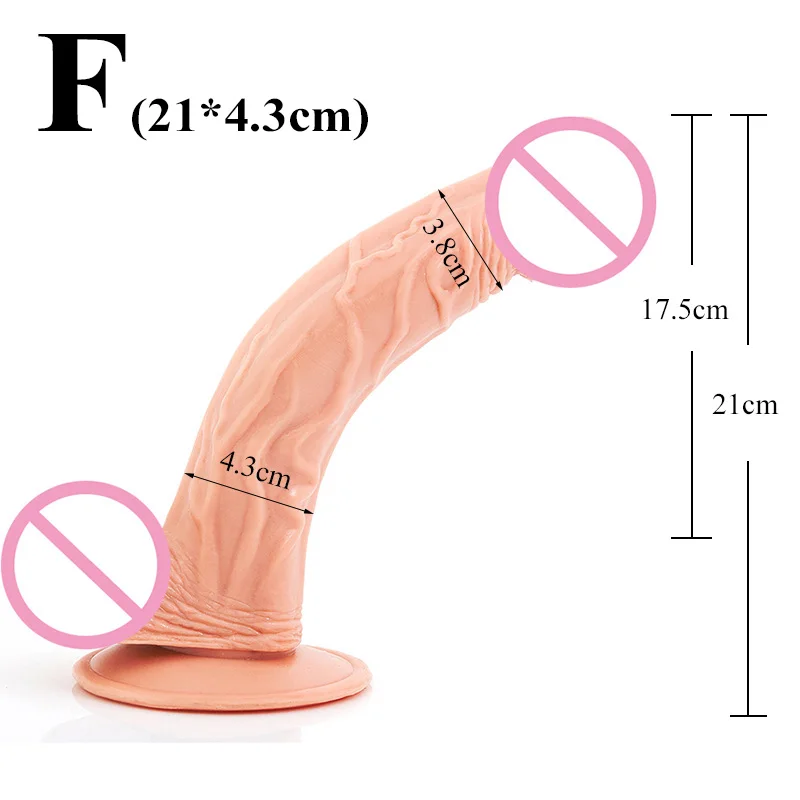 7 / 8 / 10 12 inches Dildo Rubber Penis Women Artificial Giant Long Suction Cup Anal Dildo Fake Penis Dick