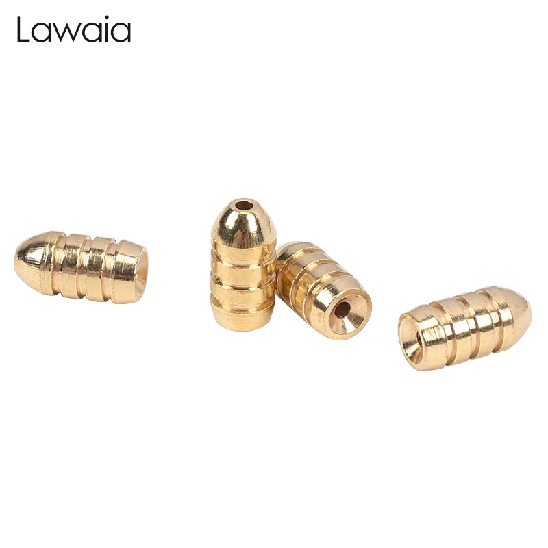 

Lawaia Fishing Luya Accessories With Threaded Bullet Copper Pendant With Soft Lure Crank Hook Using 3 Models Hookfishing Weights