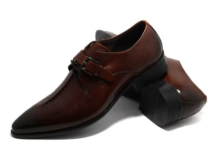 Роскошные мужские туфли в итальянском стиле Мужские модельные туфли из натуральной кожи с острым носком деловые брендовые оксфорды 37-44, европейские размеры