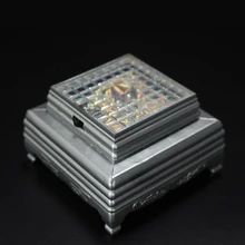 Выбивает шаблон квадратной формы разноцветные светящаяся лампа база для ювелирных изделий дисплей