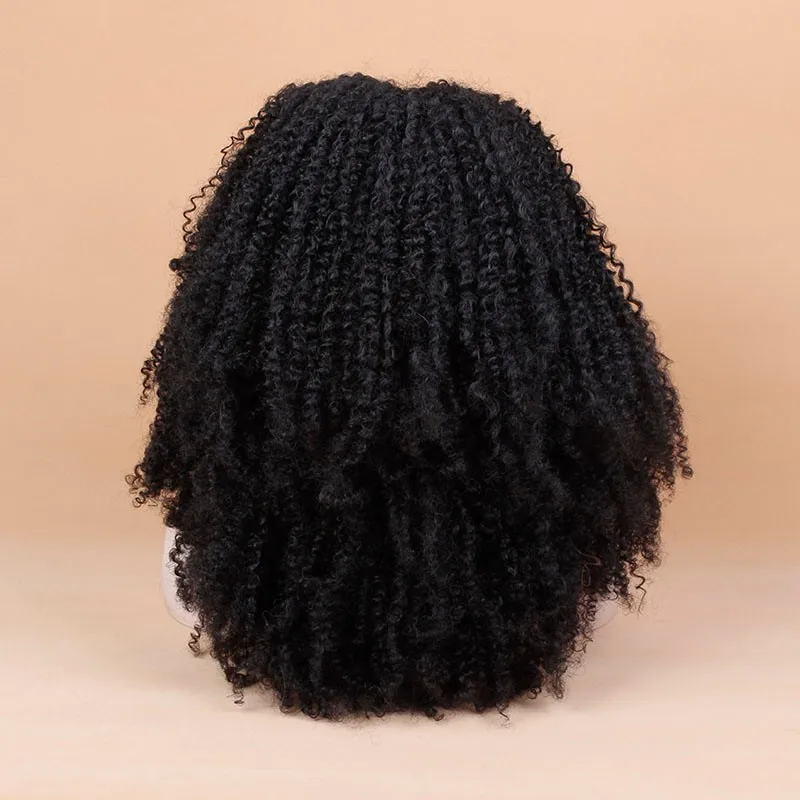 Synthetic Hair Afro Kinky Curly Lace Wig Lace Front Wig 4a 4b 4c Wig For Black Woman Wigs For Small Heads Wig Pullwig Medium Aliexpress