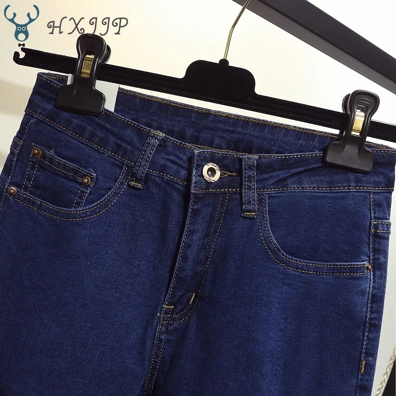 HXJJP2019 новые модные джинсы, женские узкие брюки, джинсы с высокой талией, сексуальные узкие эластичные обтягивающие штаны, брюки, подходят для леди, джинсы размера плюс