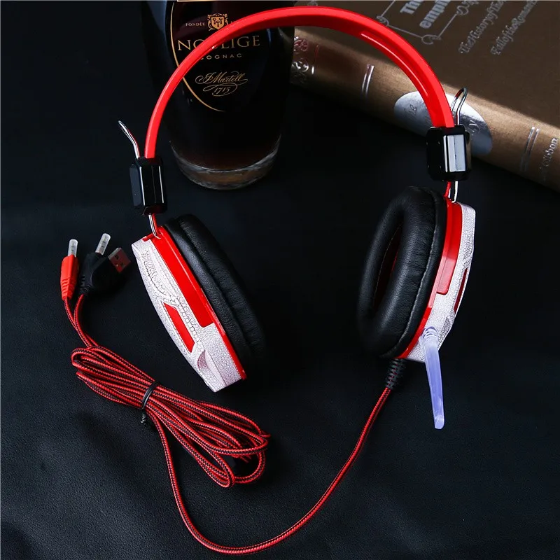 SOYTO Original Luminou Wired Gaming Headphones Stereo Bass Headset fone de ouvido Earphone auriculares With Mic for Gamer PC1