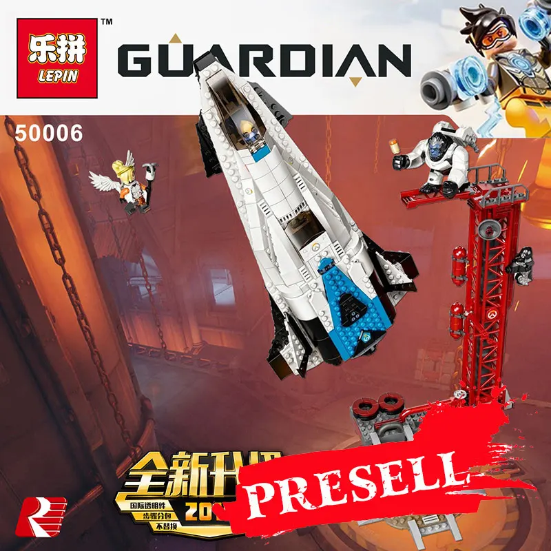 

Lepin 50006 Overwatching Games Compatible Legoing 75975 Watchpoint Gibraltar Set Building Blocks Bricks Assembled DIY Toys