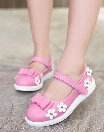 Детская обувь; обувь для девочек; модные кожаные кроссовки принцессы для девочек; милые детские туфли с мягкой подошвой кожаные туфли на плоской подошве