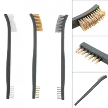 3 шт./лот, практичная, 17 см, сталь, нейлон, латунь, щетка Multifunc tion, подходит для очистки краски, ржавчины, грязи