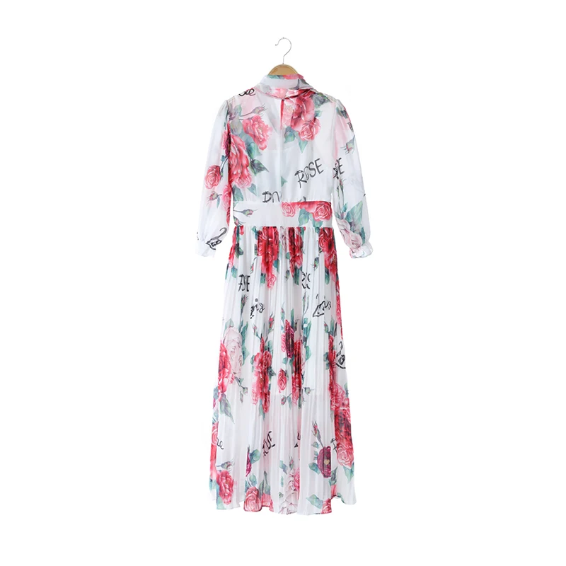 I Floreale Donne Di Midi Partito Delle Pieghettato Da Vestito Vestiti Estate Manica Pista Boho Mezza Ha Elegante Seifrmann Stampa 5wRXqx8OFA