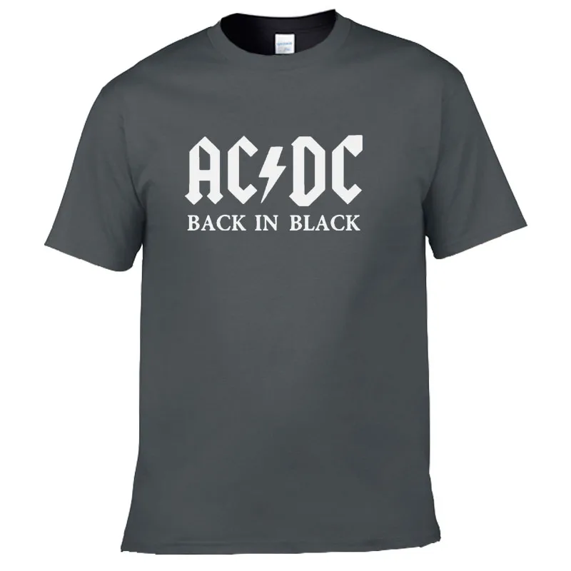 Новинка, Camisetas, AC/DC, рок-группа, футболка, мужская, ACDC, черная, с графическим принтом, футболки, повседневная, с круглым вырезом, хип-хоп, короткий рукав, хлопок, Топ