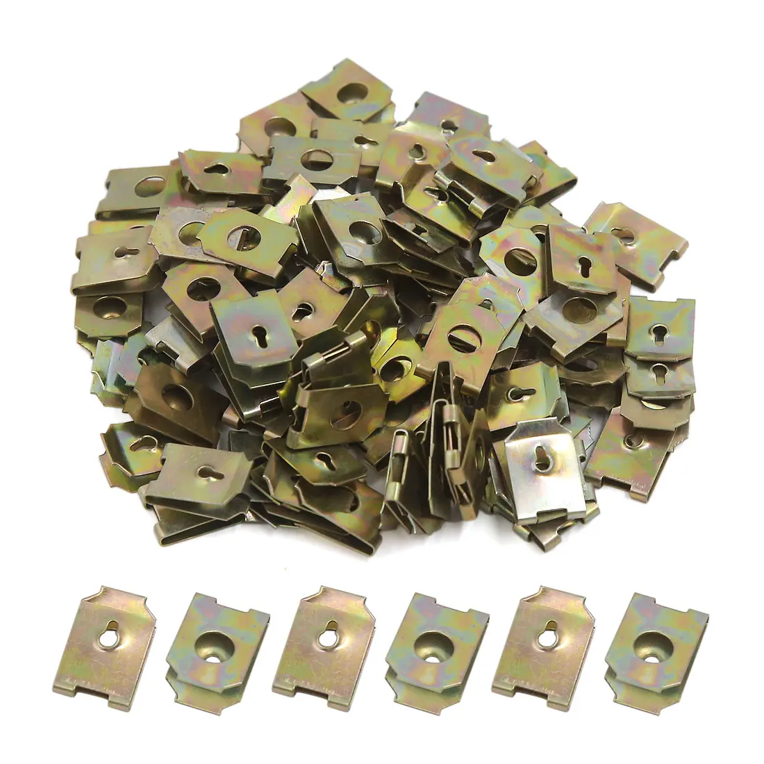 High Quality 100pcs Car Styling Metal Door Panel Spire Screw U Type