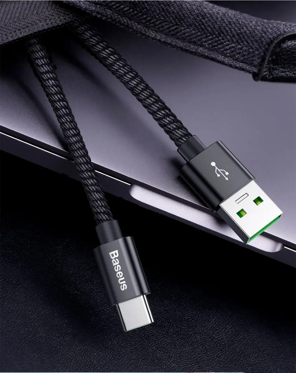 Baseus 5A Supercharge usb type C кабель для huawei mate 20 Oneplus 5 QC 3,0 быстрое зарядное устройство кабель для Xiaomi samsung USB C кабель