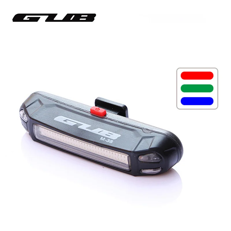 

3 Colors Light Bike Light Ultra-light Safety Warning LED USB Rechargeable Front Rear Lamp Bicycle Light Tail