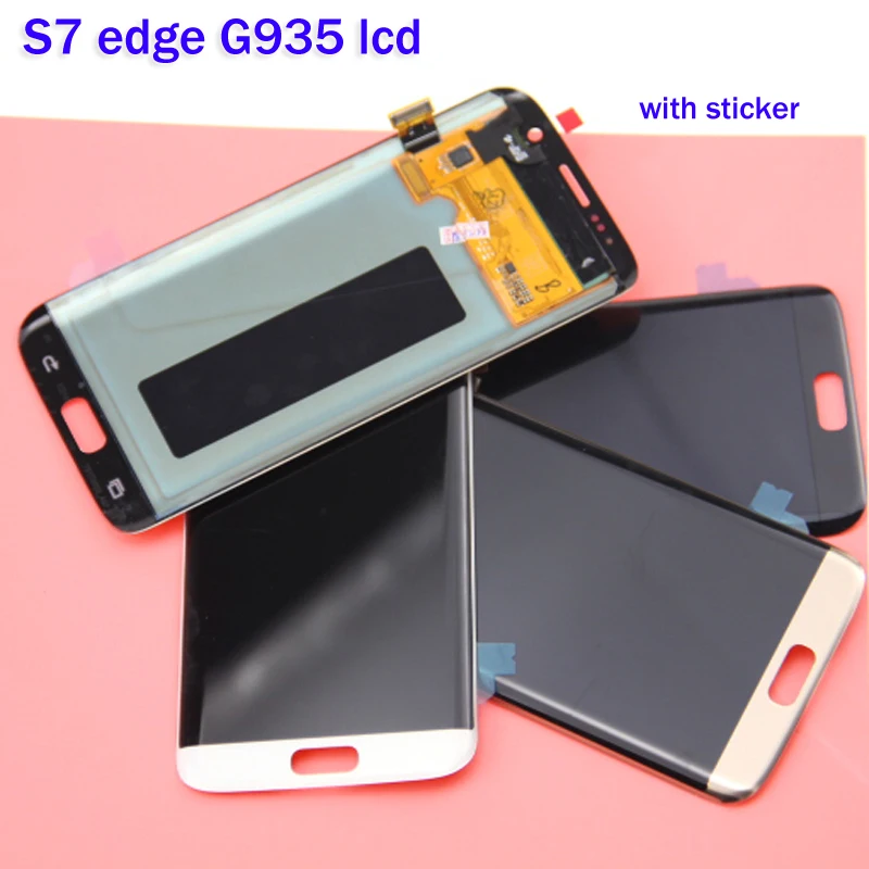 

Super AMOLED 5.5'' Screen for SAMSUNG Galaxy S7 edge LCD Display G935 G935F Touch Digitizer Assembly Replacement Parts