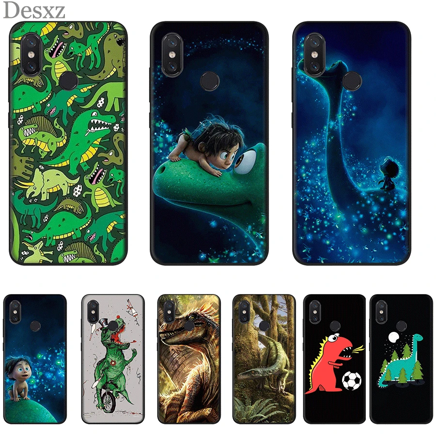 Desxz Silicone Phone Case For Xiaomi Mi 6 8 9 10 9t cc9 E SE A1 2 Pro Lite Cover Animal Dinosaur Bag | Мобильные телефоны и