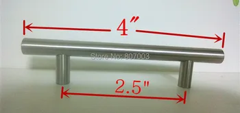 

(Diameter 12mm,Length:100mm) 4" 25pcs/lot Furniture Hardware Kitchen Cabinet Handle, Bar Pull Handle Stainless Steel T Handles