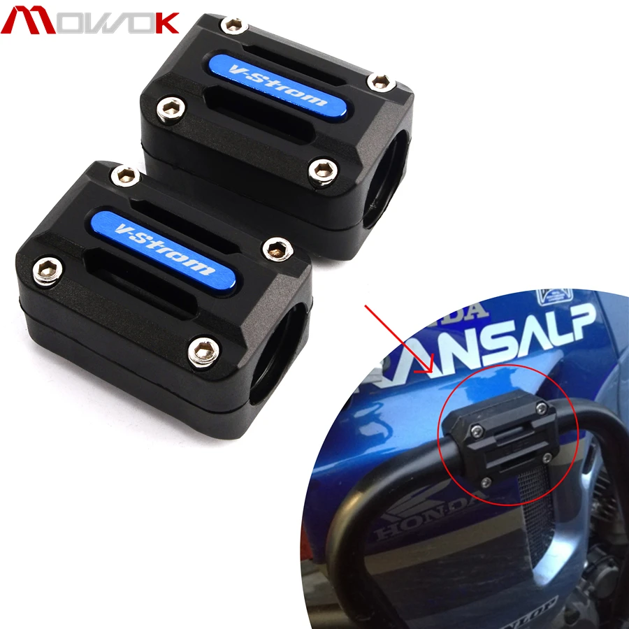 

For SUZUKI V-Strom 650/DL650 1000/DL1000 250/DL250 Motorcycle Engine Guard Bumper Protection Decorative Block Crash Bar Decor