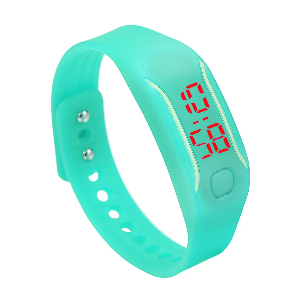 Горячий светодиодный мужской женский силиконовый часы Дата спортивный браслет цифровые наручные часы Reloj electronico de mujer Wd3 море