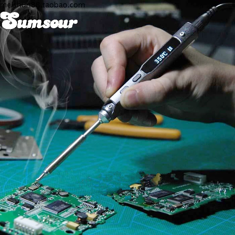 

New Mini Portable Soldering Iron 65W Programmable TS100 LCD Digital Electric Solder Iron with TSI Tip Welding Desoldering Repair