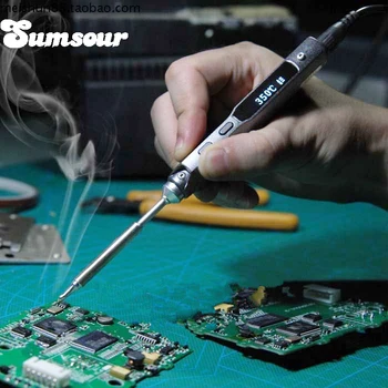 

New Mini Portable Soldering Iron 65W Programmable TS100 LCD Digital Electric Solder Iron with TSI Tip Welding Desoldering Repair