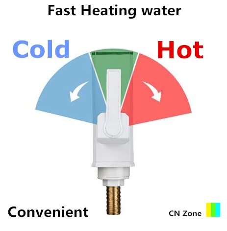 Электрический горячая вода кран show температура холодной водопроводной двойного назначения офис домашняя кухня, туалет быстро обогреватель