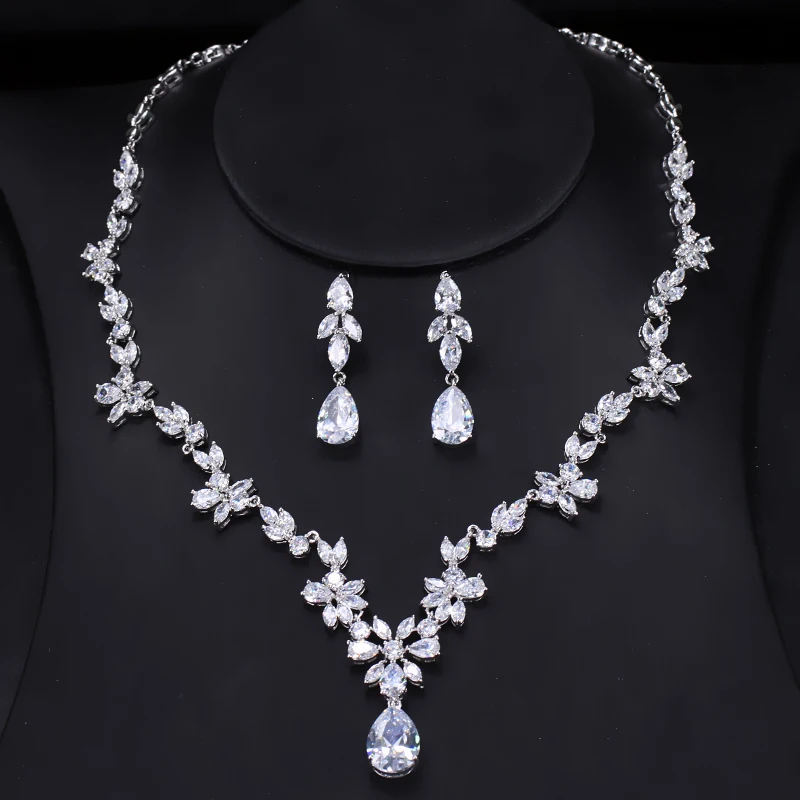 Waterdrop Wedding Jewelry Set3