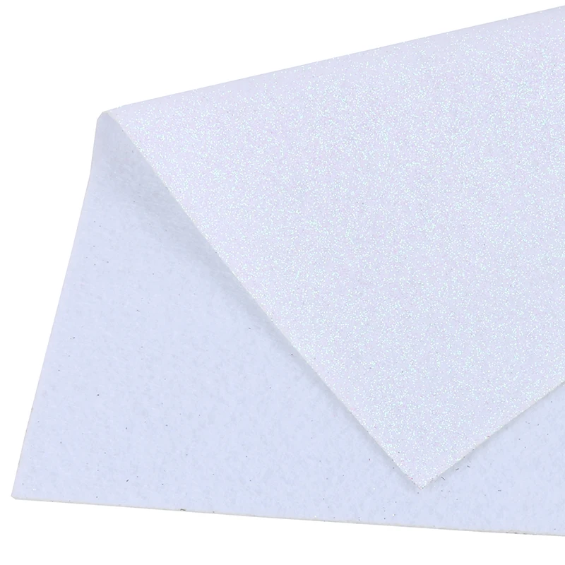 1.2mm thickness soft glitter non woven polyester felt DIY handmade home decoration sewing dolls material 21X30cm