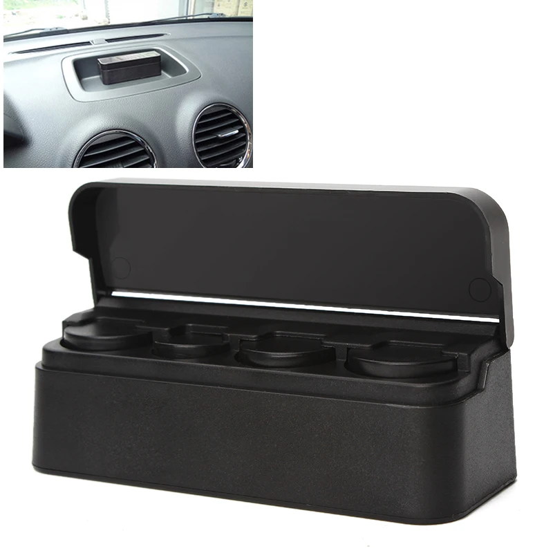 YOSOLO Coin Case Storage Box Holder Container Car Coin Holder Car Styling Plastic Black Car Orginazer Interior Accessories YOSOLO Coin Case Storage Box Holder Container Car Coin Holder Car Styling Plastic Black Car Orginazer Interior Accessories
