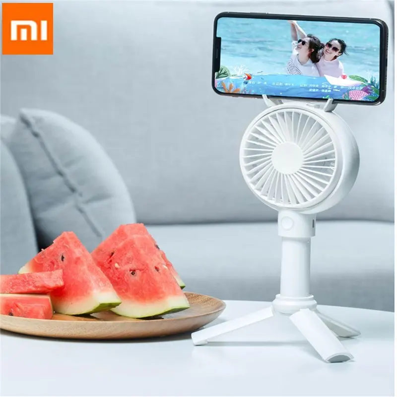 

Presale Xiaomi 2 In 1 Usb Handheld Desktop Fan 40 Degree Rotatable 3 Modes Wind Speed Frame Phone Holder Cooling Fan