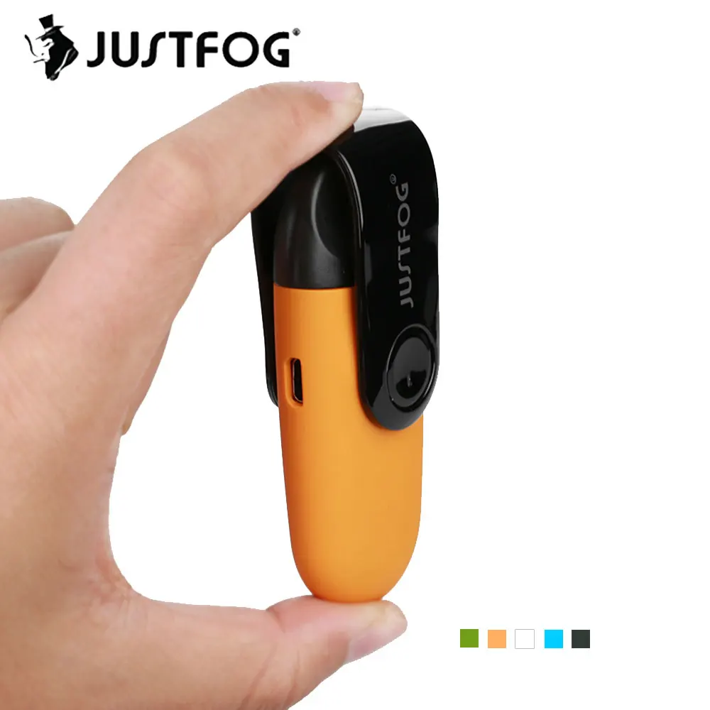 100% Оригинальные Justfog C601 комплект со встроенным 650 mAh Батарея и 1,6 мл картридж Нижняя заправка Pod Комплект Vs JUSTFOG MINIFIT