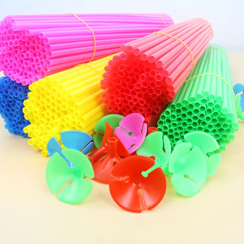 

10pcs/lot 32CM Balloons Holder Sticks with Cups PVC Rods Balloon Sticks Festival Decoration Supplies Birthday Party Accessories