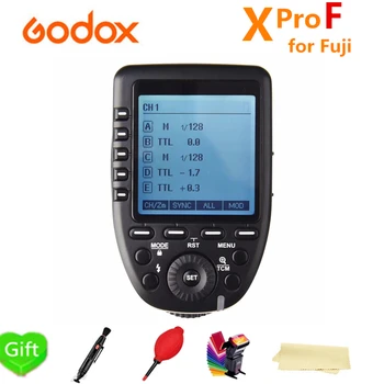

Godox XPro-F 2.4G Wireless TTL High Speed Sync 1/8000s Flash Transmitter X system Trigger For Fujifilm Fuji Cameras + gift kit