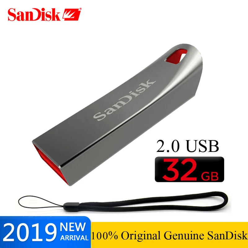 SanDisk USB флеш-накопитель Cruzer Force U диск 8 ГБ 16 ГБ 32 ГБ 64 Гб флешки мини-флешки USB 2,0 флеш-карта памяти SDCZ71