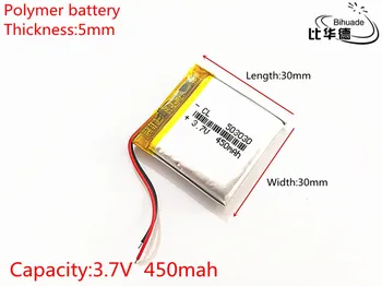 

Liter energy battery Polymer battery 450 mah 3.7 V 503030 smart home Li-ion battery for dvr GPS mp3 mp4