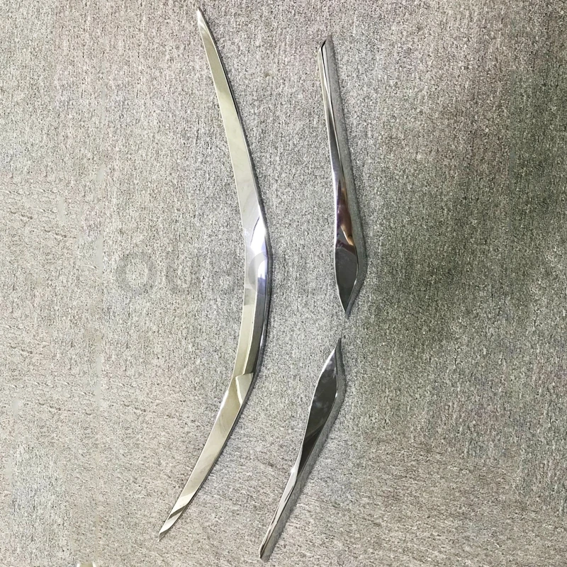 OUBOLUN 3 шт. ABS Chrome для Toyota Camry Авто Передняя решетка крышка обрезки Stiker Авто аксессуары для укладки