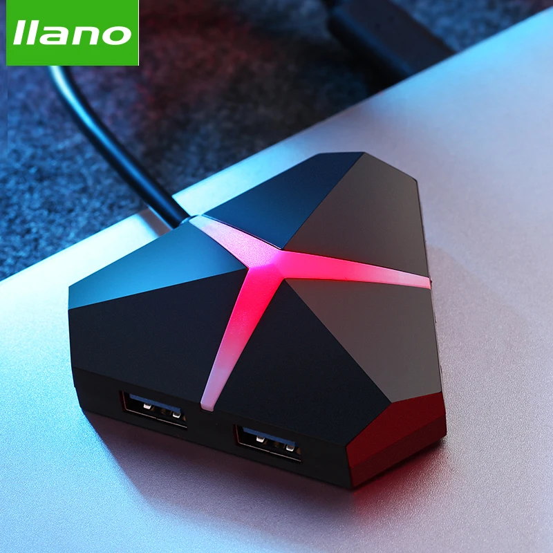 Llano USB HUB 4 Порты и разъёмы 3 0 переключатель делителя с микро зарядка через usb Для iMac