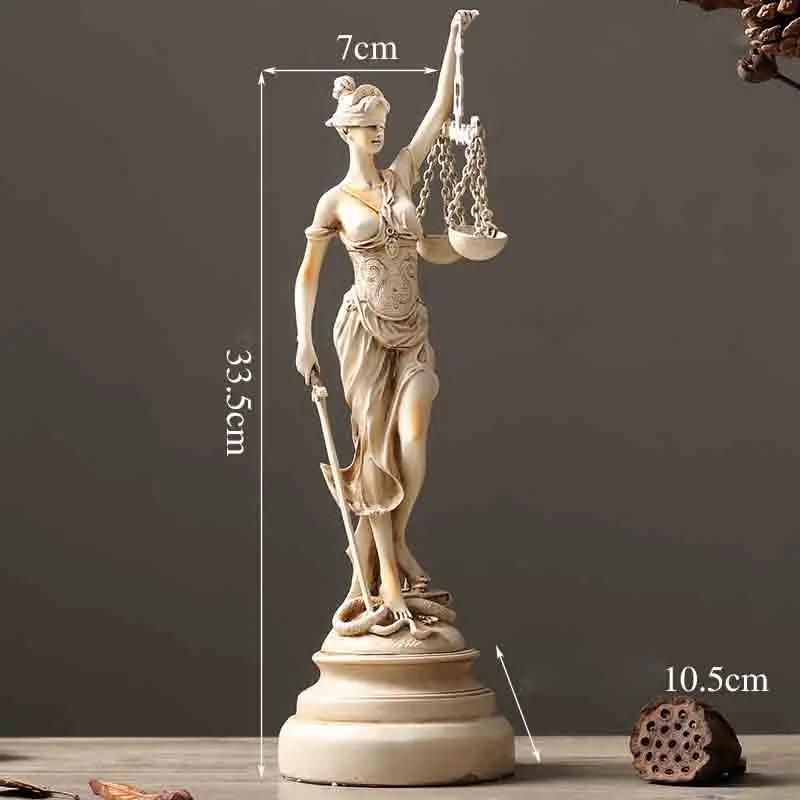 Goddess Themis Lady Justice греческая мифологическая статуя креативная Ремесленная гостиная украшение