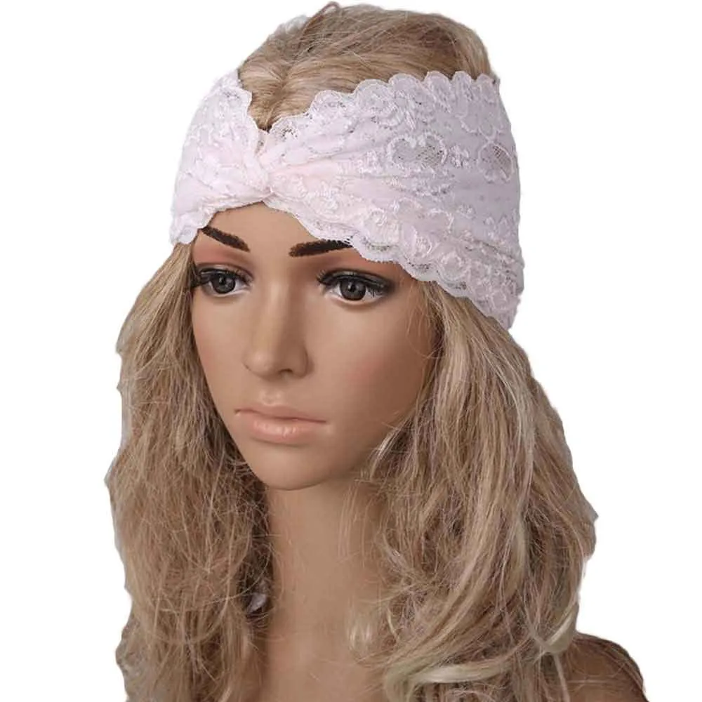 Best Turban Wrap Women Yoga Hairband Headband Sport Headband Lace Twist