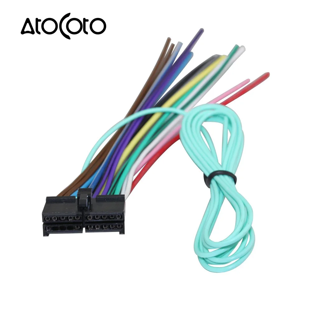 

AtoCoto Wire Harness Adapter for Jensen Parrot Car CD DVD Radio Audio Stereo ISO Standard 20 Pin Plug Power Cable