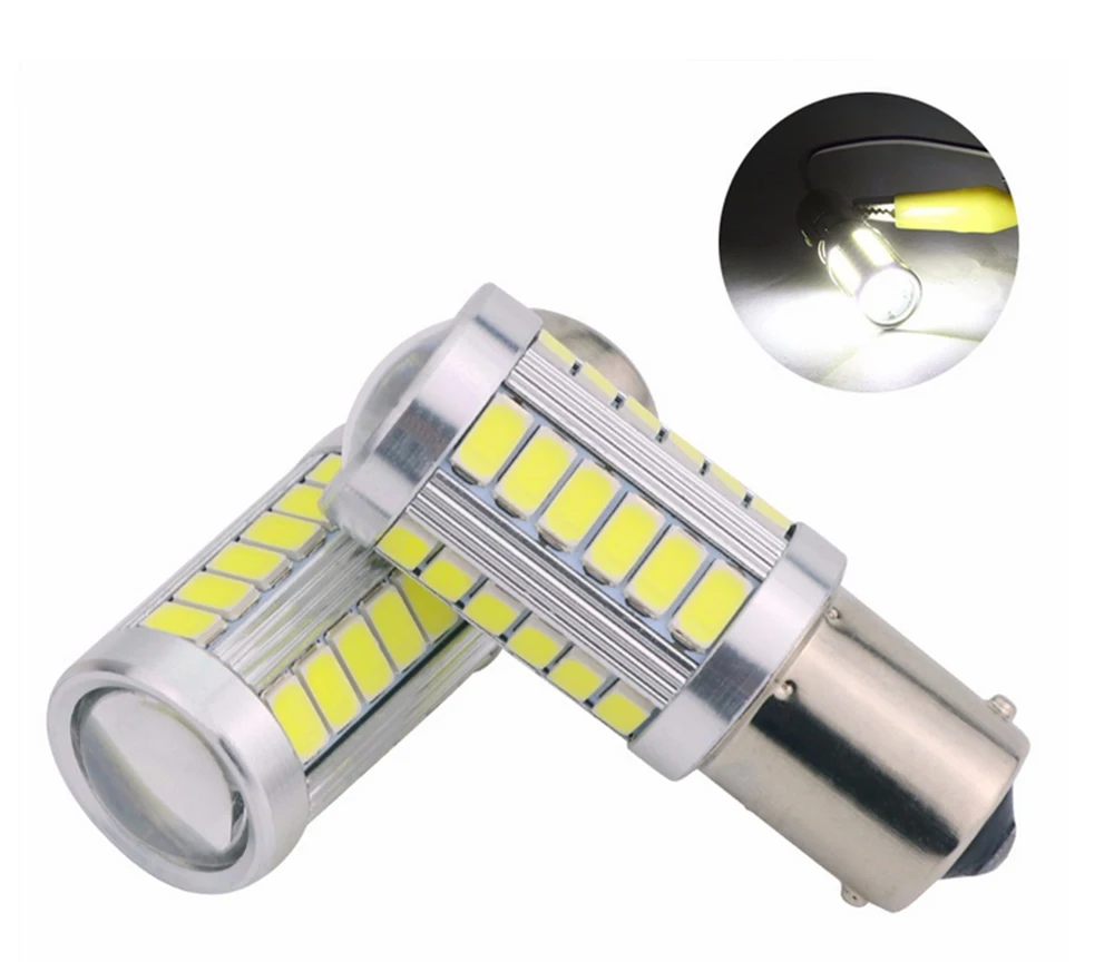 Carsty 2 шт. Strobe P21W BA15S 1156 BAY15D 1157 P21W 33 Smd led 5630 5730 автомобильные лампы стоп сигнала фонари заднего хода лампы дневного света красного и желтого цветов