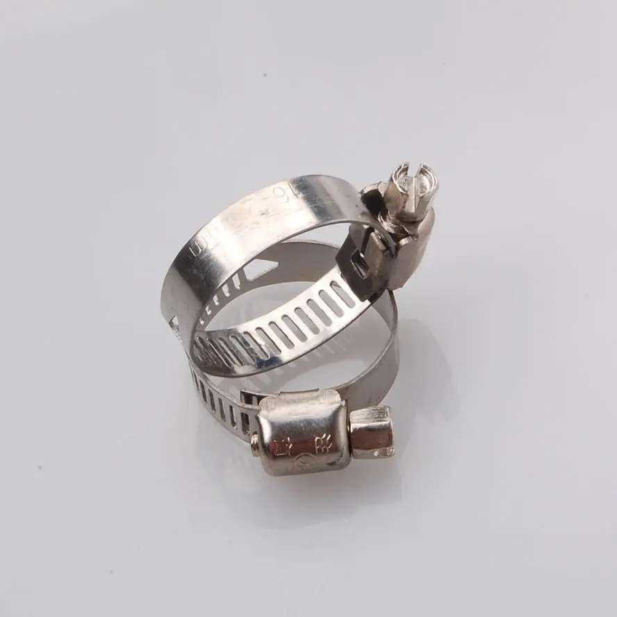 

100pcs Adjustable 3/4"-1" (17-25)mm Stainless Steel Drive Hose Clamps Fuel Line Worm Clips Car Styling Car Clip