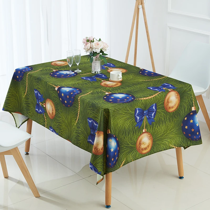 

table cloth christmas tablecloth elk snowman tree Printed toalha de mesa nappe rectangulaire decoracao para casa table cover