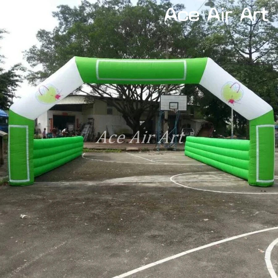 

2018 New arrived free standing Inflatable start/finish line,car races archway running gate with removable banners for sport