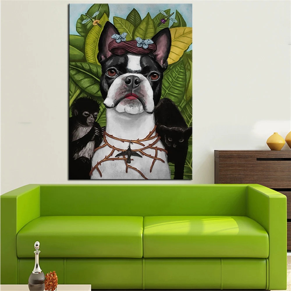 

WSN-1 DPARTISAN CREATIVE DOGS F-122 customized wall pictures art print Wall Painting picture Home Decor Art no frame pictures