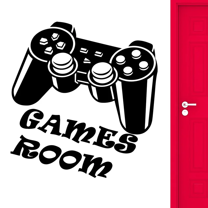 Games Room Wall Stickers for Kids Nursery Bedroom Video Game Wall