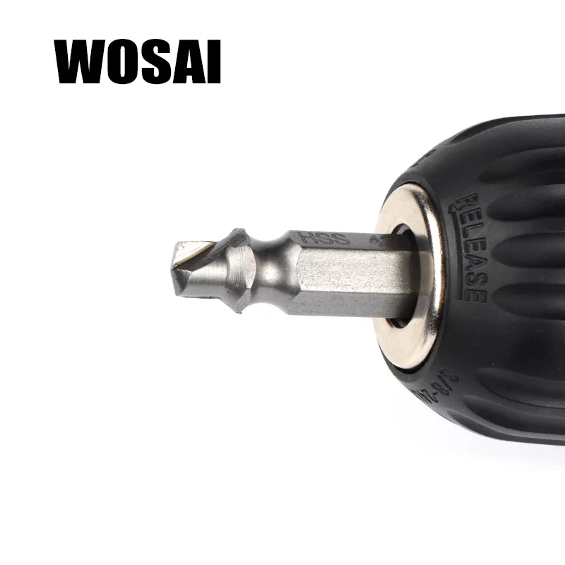 WOSAI HHS сталь 4 шт. Винт экстрактор сверла руководство набор сломанных поврежденных болтов для удаления двухсторонний поврежденный Винт экстрактор