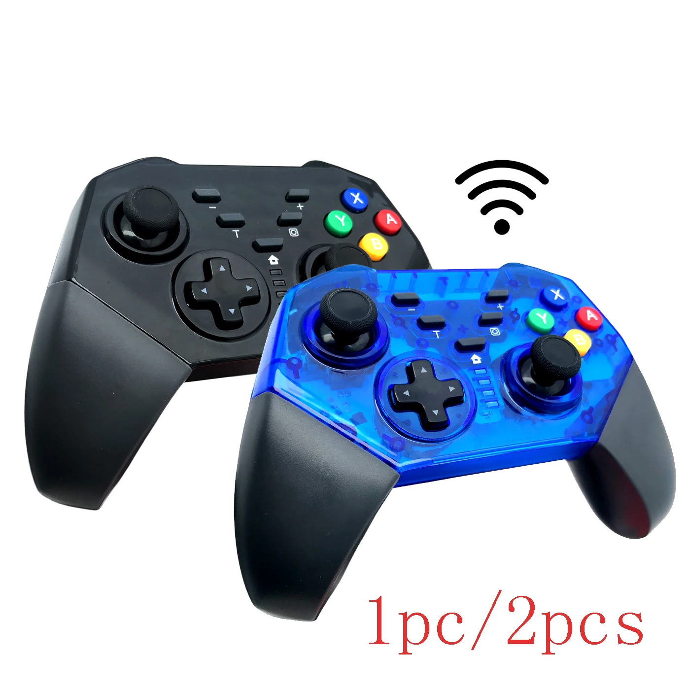 

VIGRAND 1pc/2pcs Wireless Bluetooth Pro Controller Joypad Remote for Nintend Switch Console Gamepads for Computer PC Joystick