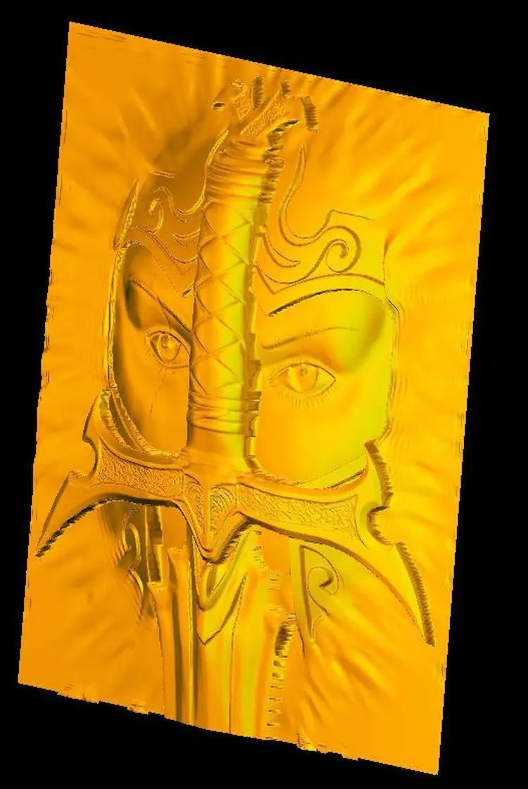 3d модель рельеф для ЧПУ в формате STL mask_sword|3d model relief|3d relief modelfor cnc |