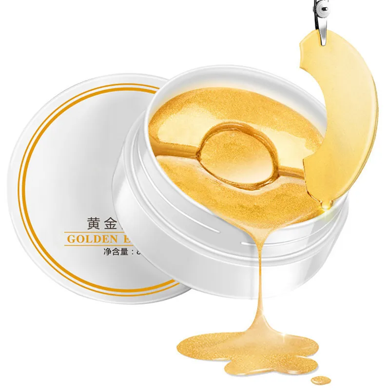 Дешево 90 шт. Золото османтуса глаз маска Для женщин коллаген гель сывороточный протеин Уход за лицом сна глаз Нашивки anti отечность Anti  старения тем...